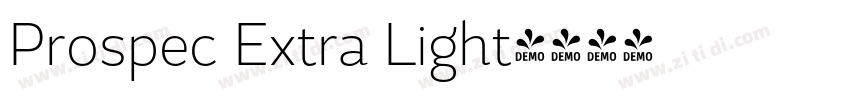 Prospec Extra Light字体转换 Prospec Extra Light字体转换